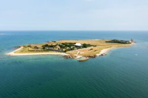 Vue aérienne de l'île Tatihou ©David Daguier